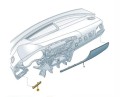 Dekor listwa ozdobna deski rozdzielczej Audi A6 4G1853189B