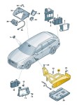 4K0907682 Uchwyt sterownika Night Vision Audi A6 A7