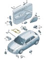 Nowe oświetlenie LED uchwytu na kubek Audi A3 8V0947157A