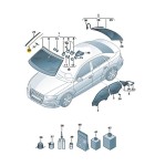Listwa mocująca słupek A strona LEWA Audi A3 8V RS3 8V5845453