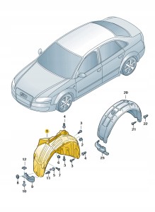 Nadkole 8E0821172F Oryginalny OE