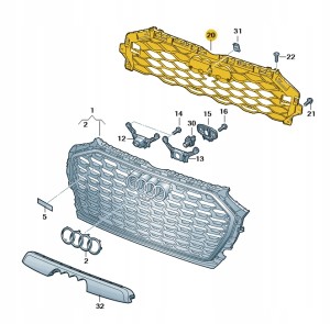 Płyta zamykająca 80F853692 Oryginalny OE