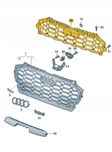 Płyta zamykająca 80A853692D Oryginalny OE