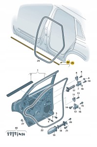 Uszczelka progu 83A833178 Oryginalny OE
