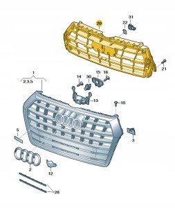 Płyta zamykająca 80A853692A Oryginalny OE