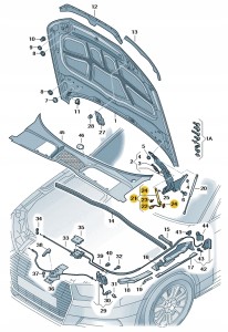 Wyzwalacz ochrony pieszych 8W0823823C Oryginalny OE