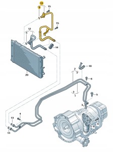 Przewod olejowy 8K0317826AJ Oryginalny OE