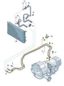 Przewod olejowy 8K0317817CS Oryginalny OE