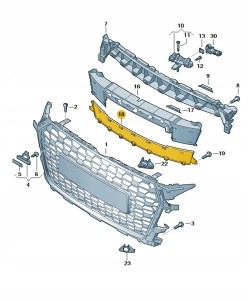 Płyta zamykająca 8S0853692B Oryginalny OE