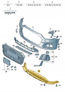 Element zamykający 82A807611A Oryginalny OE