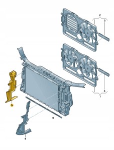 Kierownica powietrza 8T0121284S Oryginalny OE