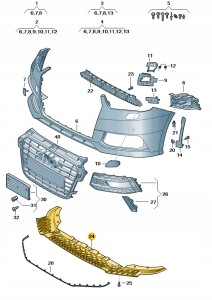 Element zamykajacy 8XA807611A Oryginalny OE