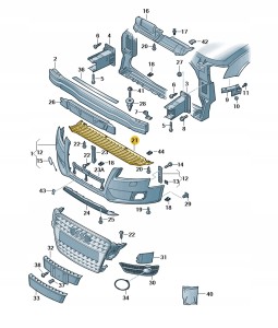Element zamykajacy 8T0807233 Oryginalny OE