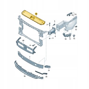 Poszycie zderzaka 8W0807081F Oryginalny OE