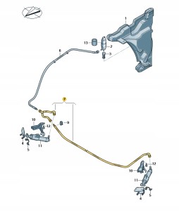 Rura falista 8W0955970A Oryginalny OE