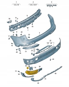 Element zamykający 80F807319 Oryginalny OE