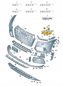 Element zamykajacy 80A807096 Oryginalny OE