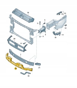 Wypełnienie z pianki 8W0807550 Oryginalny OE