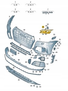 Element zamykajacy 80A807096A Oryginalny OE