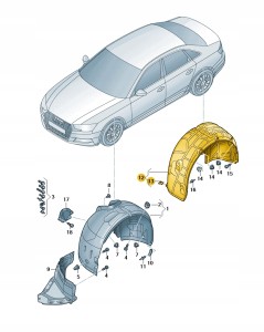 Nadkole 8W0810172G Oryginalny OE