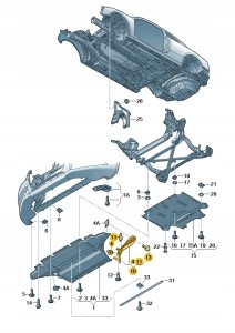 Spoiler koła 8K9853887 Oryginalny OE