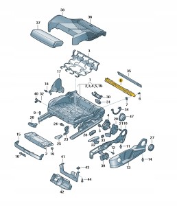 Uchwyt fotelika dzieciecego 8S0881545 Oryginalny OE