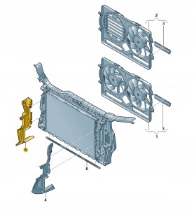 Kierownica powietrza 8K0121284T Oryginalny OE