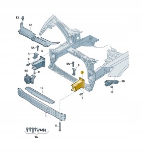 Uchwyt 8R0807133A Oryginalny OE