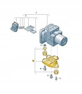 Wspornik mocujący 80A614235F Oryginalny OE