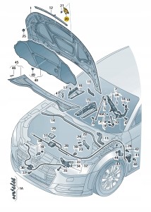 Rygiel 8S0823186D Oryginalny OE