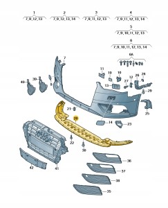Element zamykajacy 8V3807233 Oryginalny OE