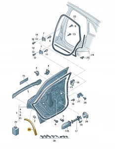 Folia zabezp.przed uderzeniami kamieni ( 8R0839981C Oryginalny OE