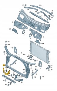 Uchwyt reflektora 8K0805608B Oryginalny OE