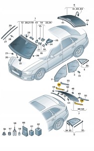 Taśma klejąca 8W9845159A Oryginalny OE