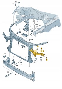 uchwyt reflektora 8XA805608 Oryginalny OE