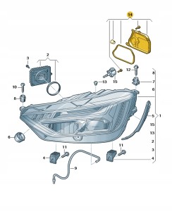 Nakładka 80A941159 Oryginalny OE