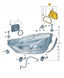 Nakładka 80A941158A Oryginalny OE