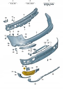 Element zamykający 80F807320 Oryginalny OE