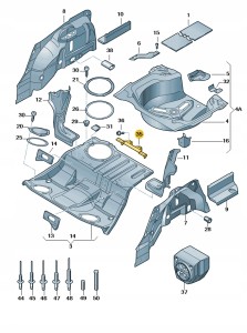 Blacha-wspornik 8E0813545A Oryginalny OE