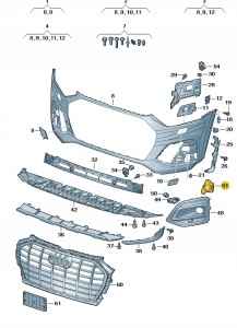 Przesłona 80A807820 Oryginalny OE