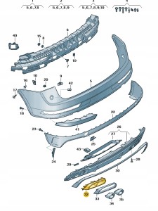 Element zamykajacy 80A807320D Oryginalny OE