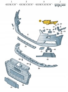 Element zamykajacy 8V3807319 Oryginalny OE