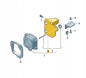 Uchwyt 8K0907574C Oryginalny OE