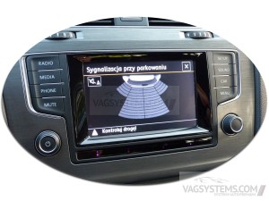 Kompletny zestaw PDC - Park Pilot - tył VW Golf 7 5Q