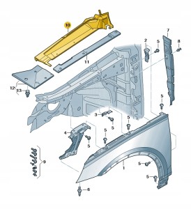 Nakładka 80A821170A Oryginalny OE