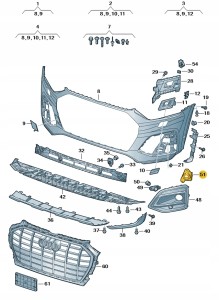 Przesłona 80A807819 Oryginalny OE