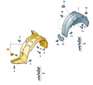nadkole 8V0821171M Oryginalny OE