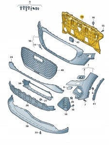 Element zamykający 89A807233 Oryginalny OE