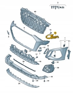 Element zamykający 8Y0807319B Oryginalny OE