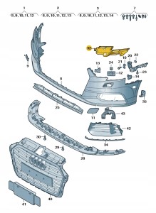 Element zamykajacy 8V5807320 Oryginalny OE